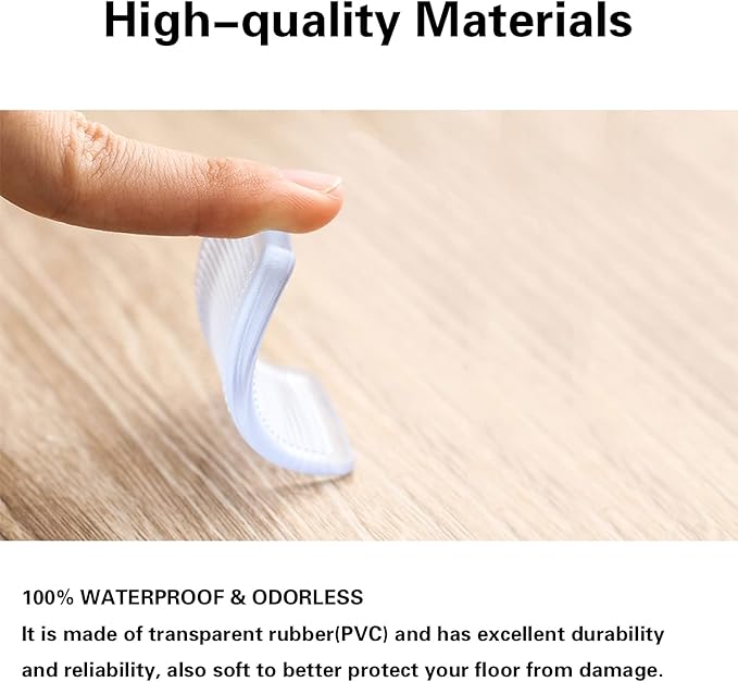 8 Pcs Plastic Clear Table Shims, Level Wedge for Home Furniture, Have Extreme Weight Capacity, Weather Resistant, Levelers for Wobbly Uneven Floors Fixing Toilet Leveling (Transparent)