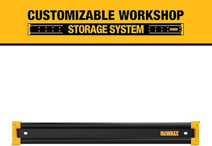 DEWALT Tool Organizer, Mount on Workbench, 20 Inch, Compact Metal Rail, DEWALT Workshop Storage System Compatible (DWST82827)