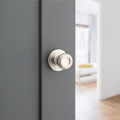 Kwikset 92001-565 Tylo Passage Hall/Closet Knob in Satin Nickel (Pack of 2)