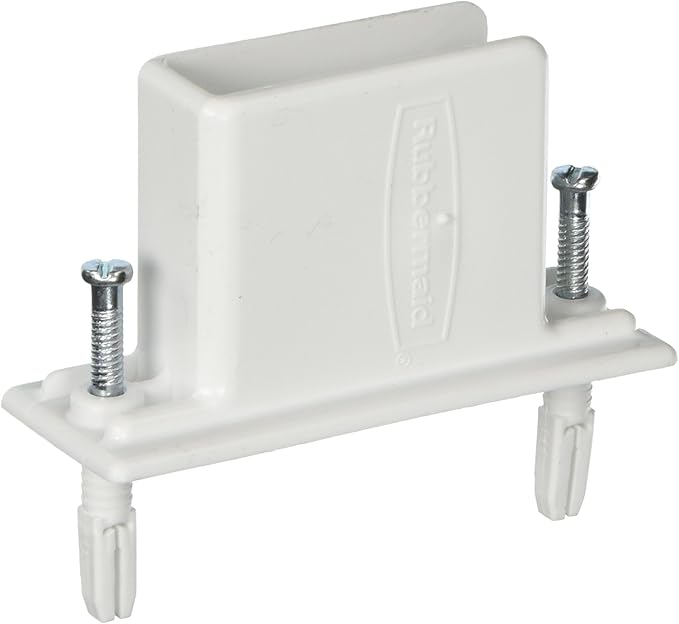 Rubbermaid Direct Mount Non-Adjustable Closet System Closet Organizer Tool White 25-count
