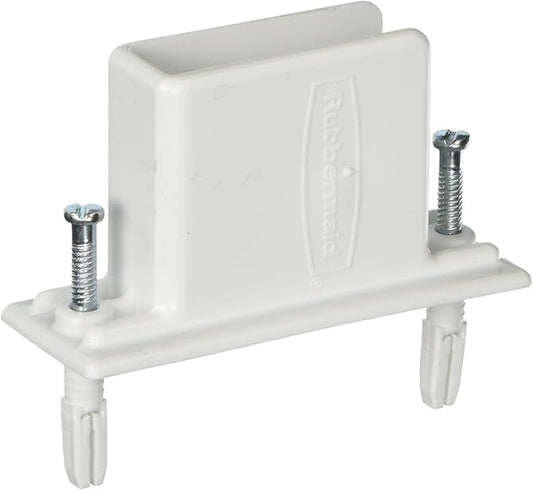 Rubbermaid Direct Mount Non-Adjustable Closet System Closet Organizer Tool White 25-count