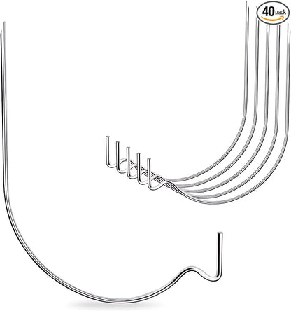 Picture Hanger Super Hook 40PCS,High-Quality Steel Picture Hanger Hercules Hooks,Used for Drywall, Wood Wall, Plaster Wall, can Hang Photos, Art, Clock, Mirror