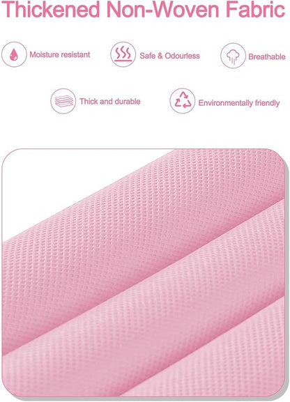 Pink Over the Door Organizer - 5-Tier Hanging Storage with Clear PVC Windows & 10 Mesh Pockets, Cute Closet Organizer for Makeup, Perfume, Toys, Perfect Pink Room Decor for Girl