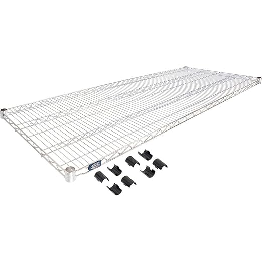 Nexel Additional Wire Shelf for Wire Shelving Units, 600-800 lb Capacity, 24"W x 72"L