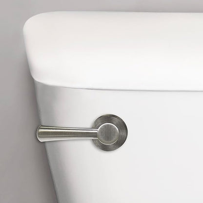 Korky Strong Arm Metal Toilet Handle and Lever - Universal to Fit Front, Angled, Side, Left, and Right Mount Toilets - Brushed Nickel, Simple Style, 6074BP