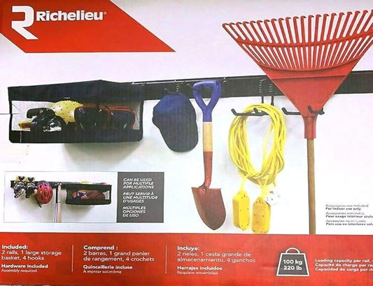 RICHELIEU 7 Piece Garage Organization System with Storage Basket, Model TK29S07