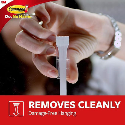 Command 15 Lb XL Heavyweight Wall Hook, Damage Free Hanging Wall Hook with Adhesive Strips, Heavy Duty Single Wall Hook for Hanging Back to School Organizers, 2 White Hooks and 8 Strips
