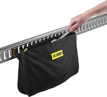 DC Cargo Mall E Track Tie-Down Kit - 25 Pieces: 4 ft Black Rails, E-Track Tie-Down Accessories, & Bag