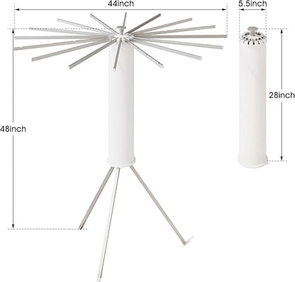 Tripod Clothes Drying Rack,Drying Rack Clothing Foldable,(16 Aluminium Poles),Standing Dry Racks,Laundry Drying Rack,Clothes Hanger Rack,Laundry Rack Folding,Collapsible,Retractable