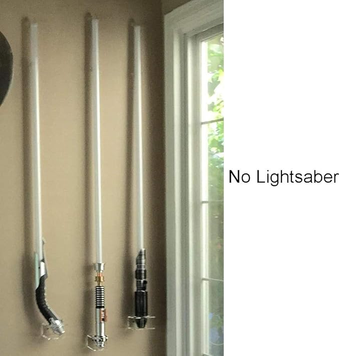 YYST Clear Light saber Wall Mount Wall Rack Wall Holder - Hardware Included.