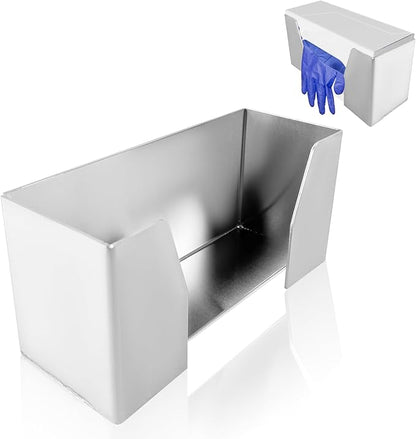 Wall Mount Storage Dispenser Holder Aluminum Latex Glove Box Dispensers Suitable for Garage Enclosed Trailer Work Shop