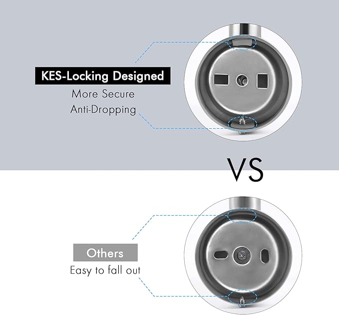 KES SUS 304 Stainless Steel Coat Hook Towel Robe Clothes Hook for Bath Kitchen Garage Heavy Duty Wall Mounted, Polished Finish 2 Pack, A2164-P2