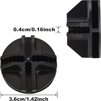 32 Pieces Cube Connectors Plastic Storage Wire Cube Organizer ABS Connectors for Modular Closet Storage Organizer and Wire Shelf (Black)