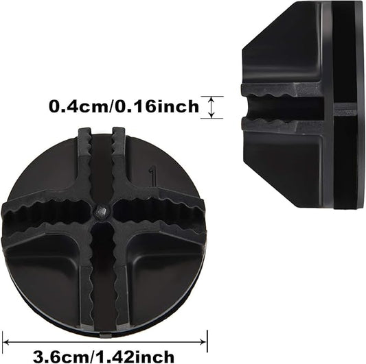 32 Pieces Cube Connectors Plastic Storage Wire Cube Organizer ABS Connectors for Modular Closet Storage Organizer and Wire Shelf (Black)