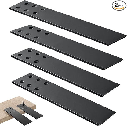 Countertop Support Brackets Heavy Duty 4 Pack 1/4" Thick 14 Inch Flat Hidden Knee Wall Countertop Bracket for Granite Quartz Wood Concret Countertops Screws Included