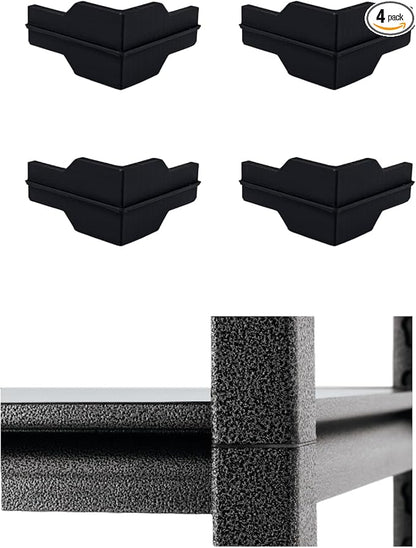 Whalen Post Insert Corner Connector for Shelving Costco (4 PCS), Black