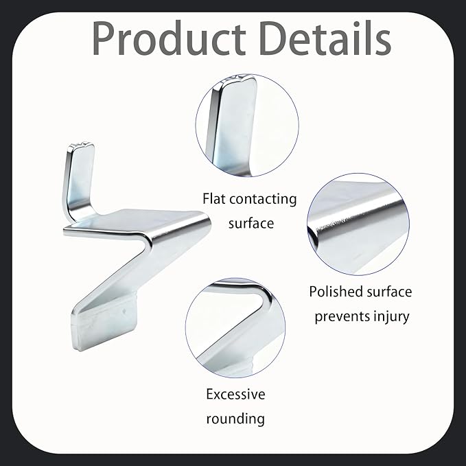 Shelf Clips,Compatible with Sandusky Cabinets,Adjustable Heavy Duty Metal Shelving Support Clip,Fits Most Kinds of Metal Cabinet,Heavy Duty Supports for Office Files,Tools&Storage Organization (10PCS)
