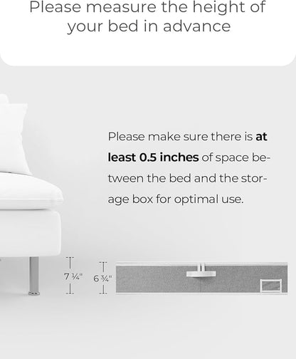 StorageWorks Extra Large Under Bed Storage Containers with Handles and Label Holder, 2 Pack Ultra-thick Fabric Underbed Bins, Closet Organizer for Clothes, Blankets, Sweater