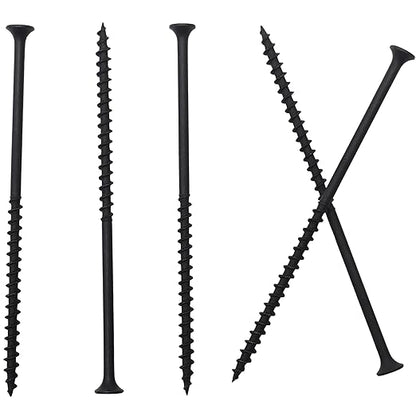 50pcs #10 × 4-1/2 inch High Hardness Drywall Screws, Black, Coarse Thread, Phillips Drive, Bugle Head, Black Wood Screws, Long Screws, Wood and More