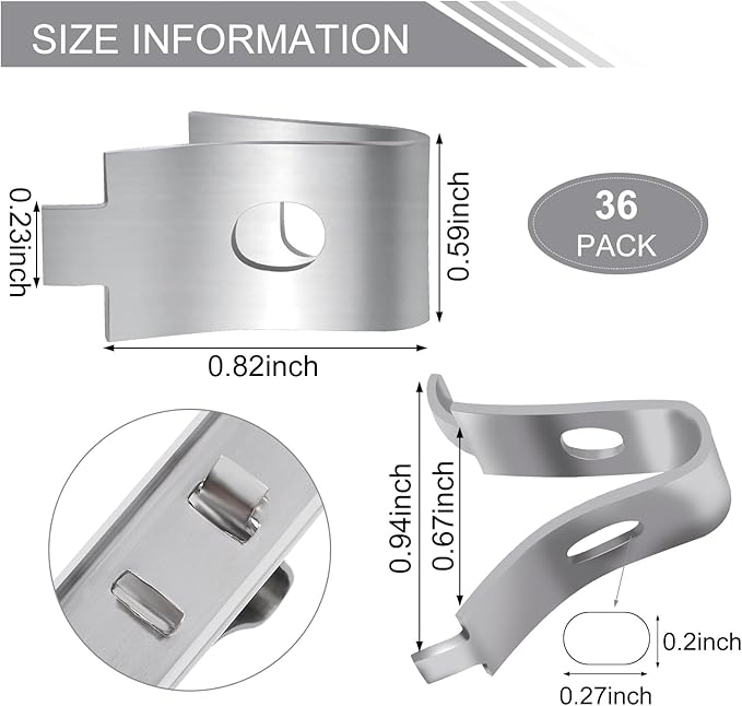 6 Pcs 36 Inch Shelf Pilaster and 36 Pcs Cabinet Shelf Clips Adjustable Shelf Rail Metal Mortise Mount Pilaster Strip Standard for Wall Bookcases Shelving System Closet Organization Storage (Silver)