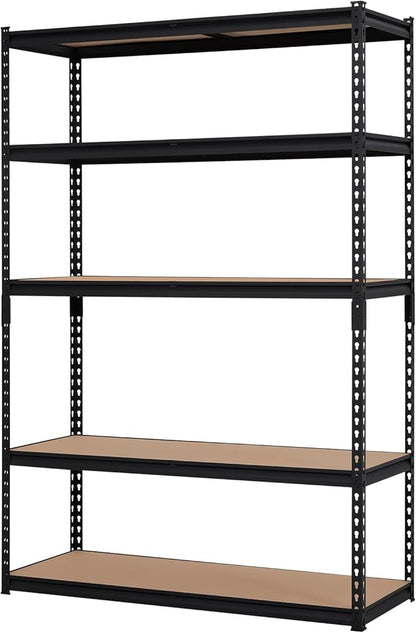 Garage Shelving Heavy Duty Storage Shelves 2000Lbs Capacity, 5 Tier Adjustable Metal Shelving Unit 48" W x 24" D x 72" H, Industrial Utility Rack for Kitchen Pantry