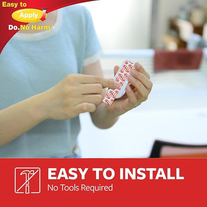 Wire Hooks for Wall Medium 16 Hooks, Heavy Duty Wall Hooks with 16 Strips, Damage Free Adhesive Hooks for Key Holder, Coat, Door, Shower Hanging