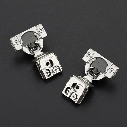 30 Pack 15 Pair 1-3/8 inch Overlay Soft Close Hinges for Kitchen Cabinet Hinges Satin Nickel Hidden Hinges Stainless Steel Concealed Hinge self Closing