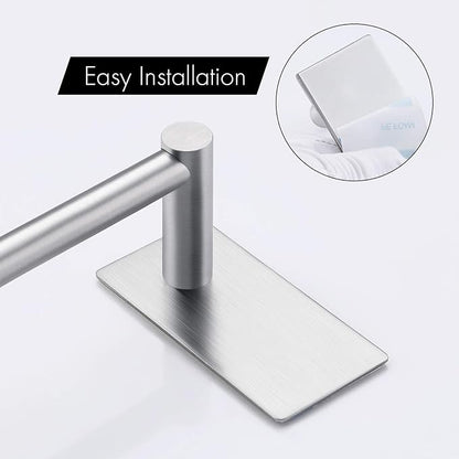 KES Adhesive Towel Bar 9-Inch No Drill Towel Bar Towel Rack for Kitchen SUS304 Stainless Steel Brushed Finish, A7000S23-2