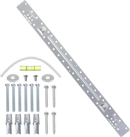 W11025649 Microwave Mounting Bracket Kit Compatible with Whirlpool Microwave Wall Mount Plate with Hardware Screws Bolts Kit Replace 4545957,AP6245752,PS12074431,W10440498,W10245177
