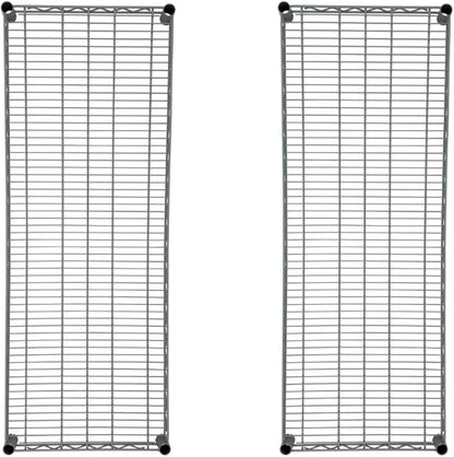 48 x 18-Inch Heavy Duty Shelving Wire Replacement Shelves, Only Fits on Racks, Metal Storage Shelves with 800 lbs Capacity, Includes Clips, NSF-Certified - Epoxy Gray