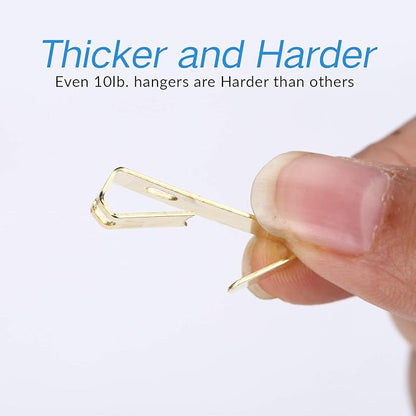 Picture Hangers, Picture Hanging Kit, 225pcs Heavy Duty Frame Hooks Hardware with Nails, Hanging Wire, Screw Eyes, D Ring and Sawtooth for Wall Mounting
