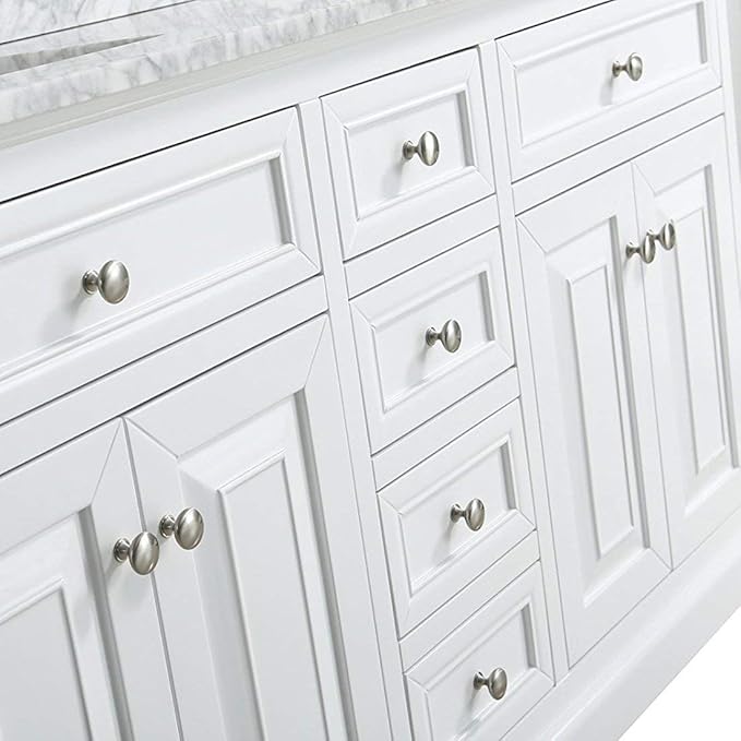 homdiy 50 Pack Kitchen Cabinet Knobs Brushed Nickel Drawer Knobs Modern Cabinet Pulls for Kitchen Bathroom