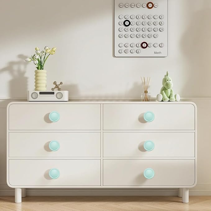Ravinte 55 Pack 1-1/4 inch Kitchen Cabinet/Drawer/Dresser Knobs Green Zinc Drawer Pulls/Handles