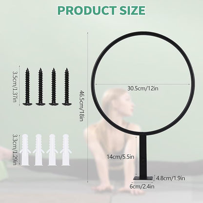 Large Stability Ball Storage Rack Exercise Dall Wall Holder Yoga Studio Gym Exercise Ball and Equipment Organizer（3 pcs）
