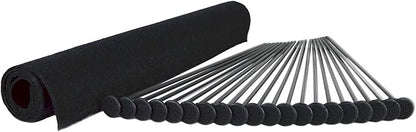 Gun Storage Solutions Rifle Rods Starter Kit with Shelf Liner Gun Organizer System Store More Guns Easy Access for Safety with Nylon Woven Loop Fabric