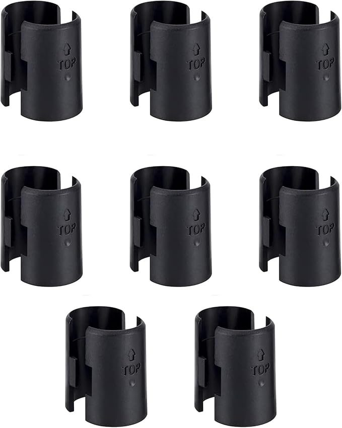 Wire Shelf Clips 16 Pack Wire Rack Lock Clip Replacements for 3/4 Inch Post Fit for Wire Shelving Sleeves System