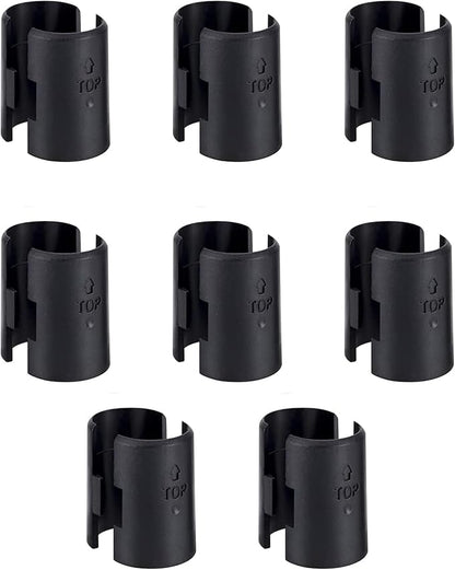 Wire Shelf Clips 16 Pack Wire Rack Lock Clip Replacements for 3/4 Inch Post Fit for Wire Shelving Sleeves System
