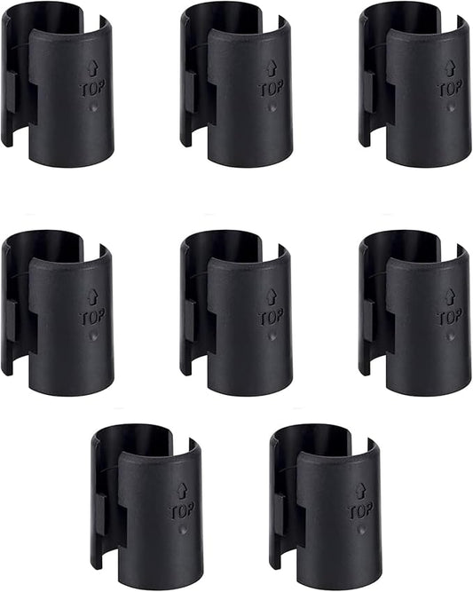 Wire Shelf Clips 16 Pack Wire Rack Lock Clip Replacements for 3/4 Inch Post Fit for Wire Shelving Sleeves System