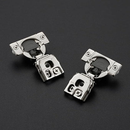 20 Pack 10 Pair 1 inch Overlay Soft Close Hinges for Kitchen Cabinet Hinges Satin Nickel Hidden Hinges Stainless Steel Concealed Hinge self Closing