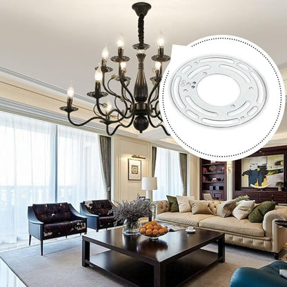 4 Inch Ceiling Light Fixture Mounting Bracket, 10 Sets Universal Light Crossbar with Screws for Pendant Lamps,Wall Lamps and Close to Ceiling Light (Circle)