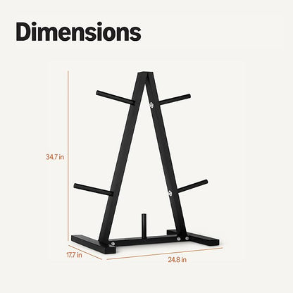 Amazon Basics Weight Plate Tree Rack