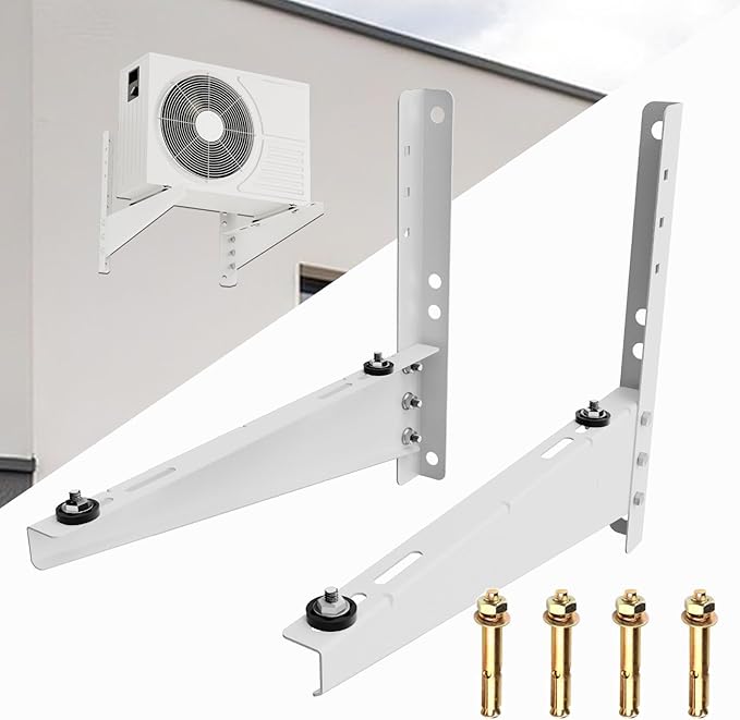 Outdoor Mini Split Wall Mounting Bracket for 9,000-18,000 BTU Air Conditioner, Heavy Duty AC Support Bracket for Outside, Holds Up to 330lbs