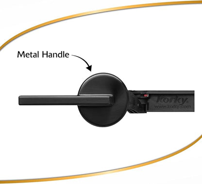 Korky StrongARM Metal Toilet Handle and Lever - Universal to Fit Front, Angled, Side, Left, and Right Mount Toilets - Contemporary Style in Matte Black