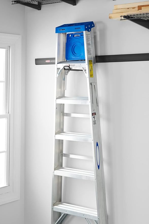 Rubbermaid FastTrack Ladder Hook Garage Wall/Ladder Hanger Wall Mount and Heavy Duty Organization for Home/Garage/Wall/Shed