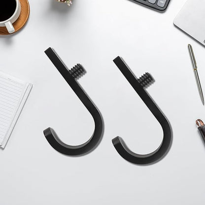 6 Pack J Shaped Tool Hooks Compatible with Suncast & Craftsman Shed Accessories, Black Premium Plastic Shed Hooks for Shed Organization, Garden & Garage Storage Hooks and Hanging Accessories