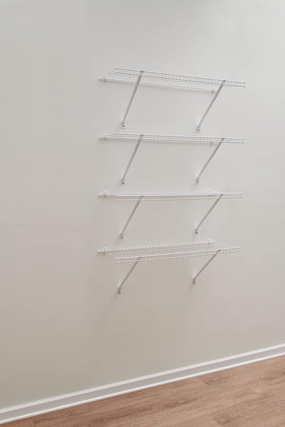 Rubbermaid Direct Mount Linen Shelf Kit 3' Length White