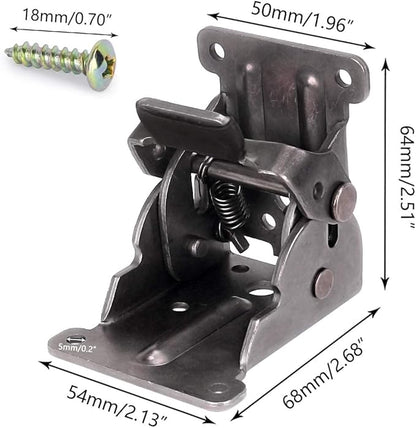 8 Pack Locking Hinge for Folding Table Brackets, Heavy Duty Folding Brackets 90 Degree Self Locking Folding Hinge for Table Legs Furniture