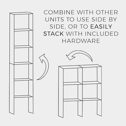 ClosetMaid 8953 Stackable Vertical Organizer, 31.5" H x 12.01" W x 11.61" D, White