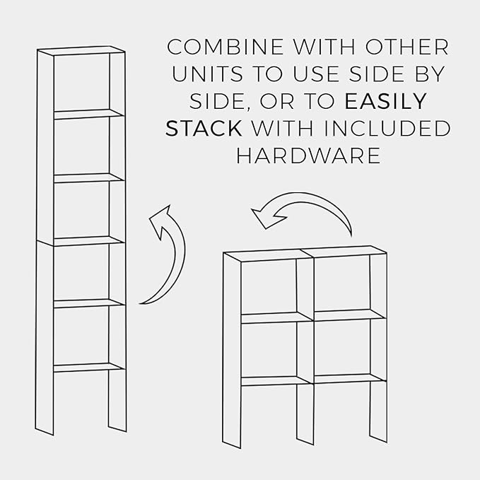 ClosetMaid #8956 Stackable 31in. Vertical Organizer, Espresso