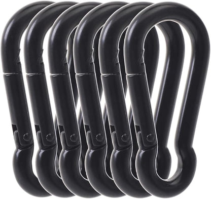 Carabiner Clips, 316 Stainless Steel Carabiner Clip, Heavy Duty Carabiner Hooks, Keychain Carabiners, Multi-Purpose Spring Snap Hook for Dog Leash, Outdoor Camping, Swing, Hammock